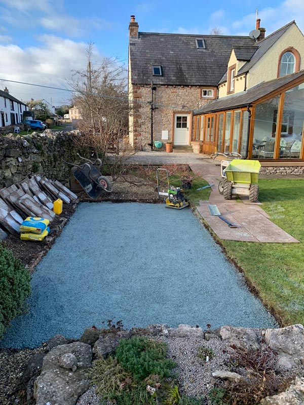 JH Landscaping & Groundworks Kendal and Lake District patio foundations