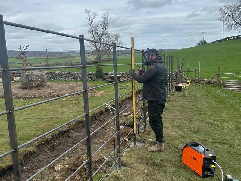 Agricultural stock fencing and post and rail fencing in Cumbria
