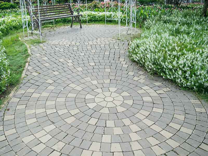block paving patterns borders and driveway design in Kendal
