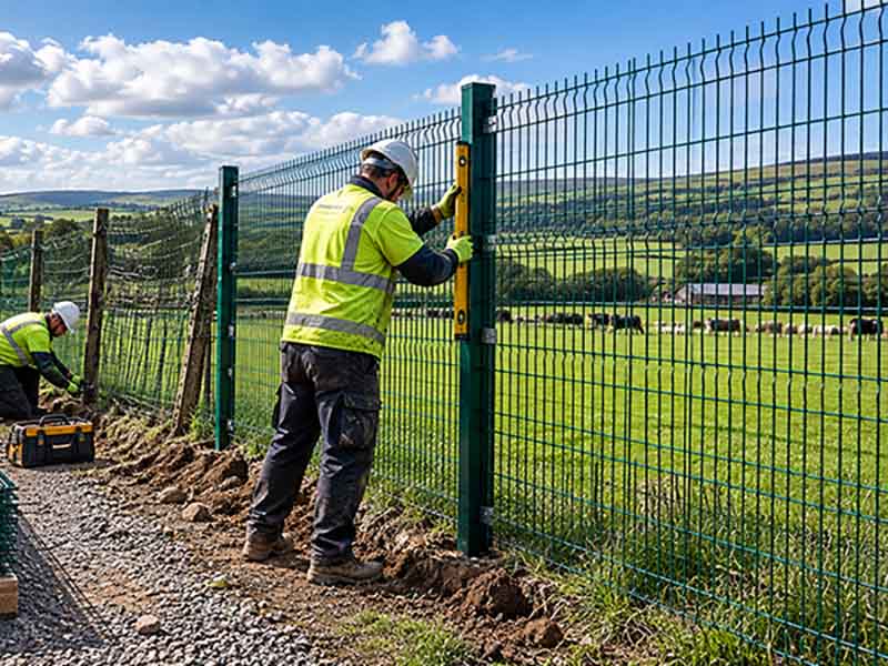 weldmesh security fencing installation in Kendal Cumbria