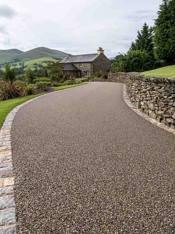 new driveway installation in Kendal Cumbria by JH Landscaping