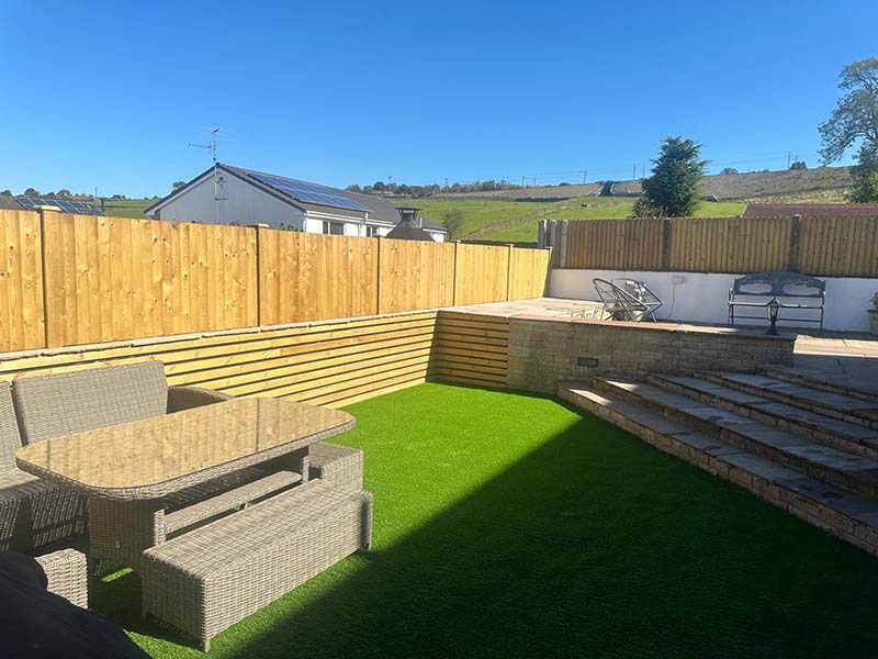 Garden fencing installation in Kendal by JH Landscaping