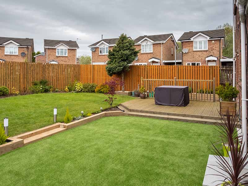 hot tub decking and outdoor seating areas in Cumbria