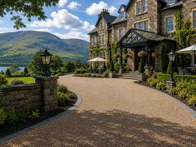 commercial driveway and vehicle access construction in Kendal Cumbria