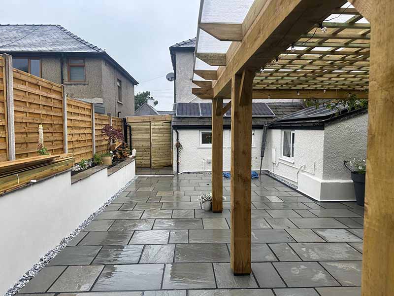 custom timber pergolas in Kendal Cumbria by JH Landscaping